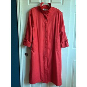 Vintage London Fog Maincoat Rain Coat | Salmon Pink | Size 8